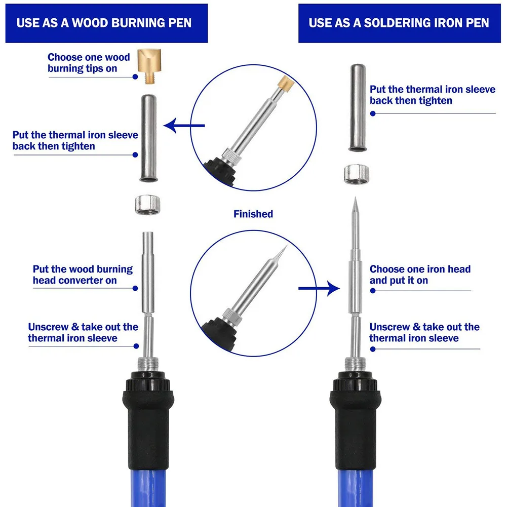 37 шт. 2 в 1 Сварочные Электрические паяльные железные инструменты комплект для сжигания дерева резьба тиснение TT-best