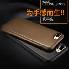 Супер сенсорный чехол из натуральной кожи для Apple iPhone 7 8/Plus Роскошные тонкие чехлы для телефонов iphone 8 Plus 7 Plus задняя крышка