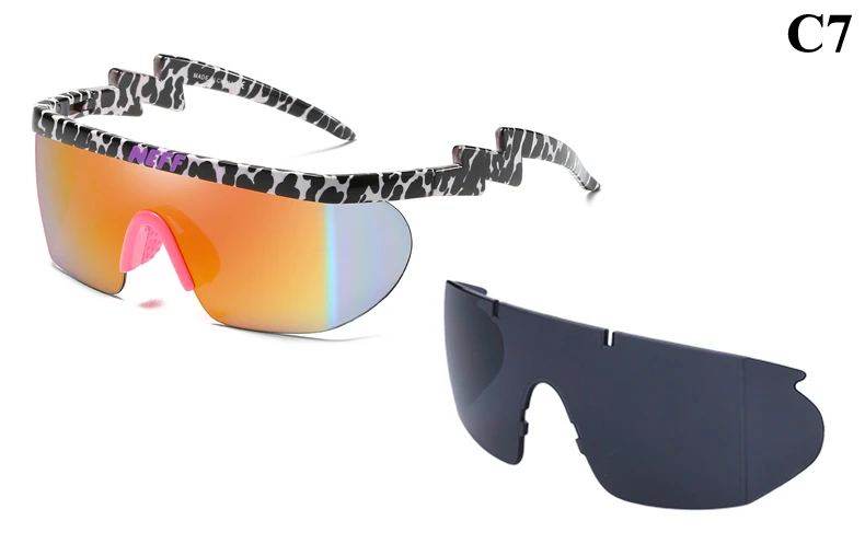 Новые модные солнцезащитные очки NEFF для мужчин/женщин унисекс классический бренд ретро солнцезащитные очки Gafas De Sol Street 2 линзы женские очки - Цвет линз: C7