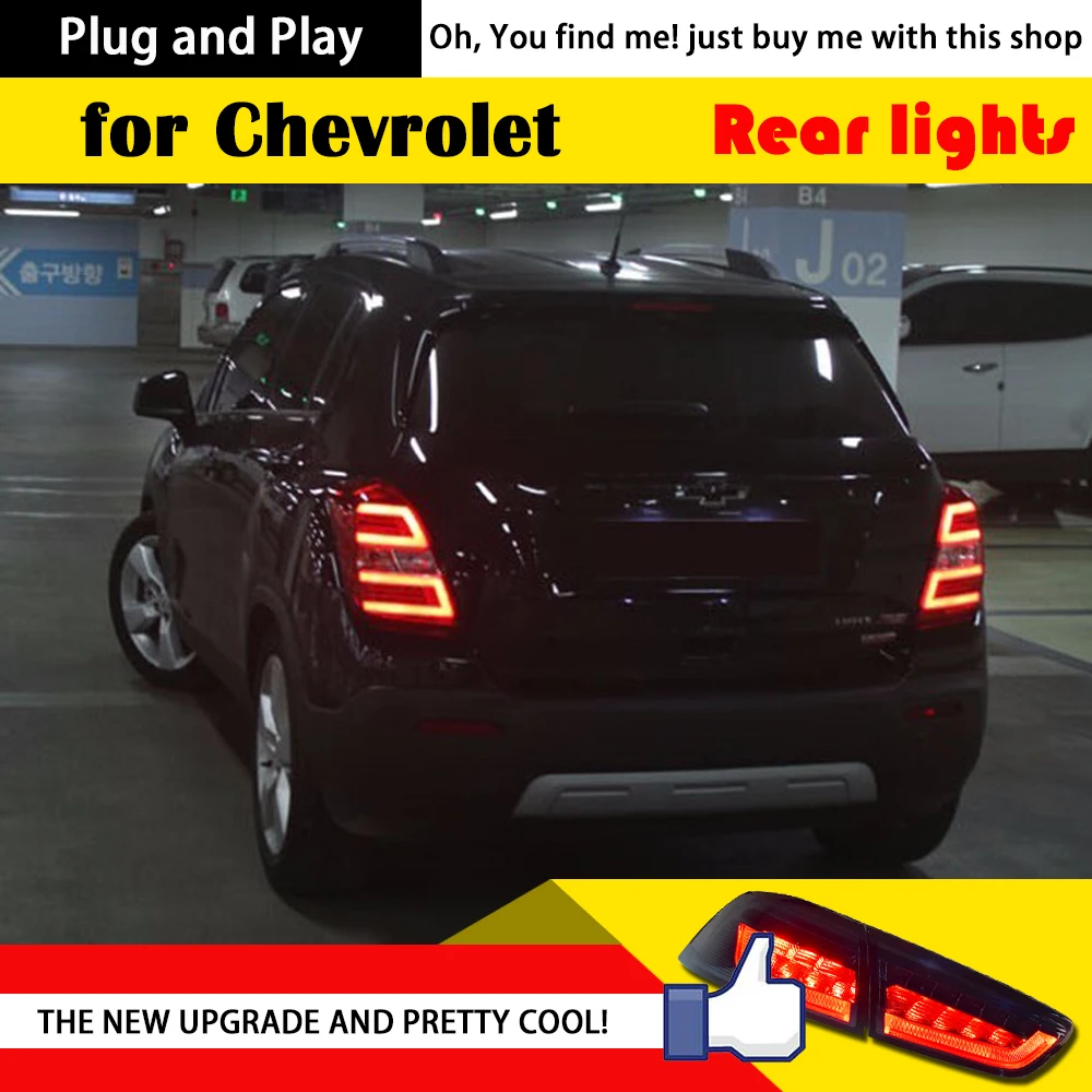 

Car Styling for Chevrolet Tracker Taillights 2014 New Trax LED Tail Lamp GLK LED Rear Lamp DRL+Brake+Park+Signal led light