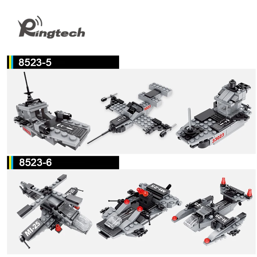 Ringtech Леле брат 8 в 1 Carrier strike группы 676 шт. building block|Блочные конструкторы| |