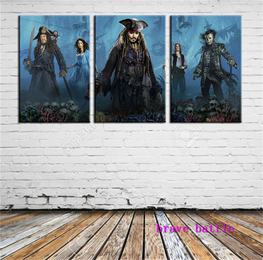Caribbean Jack Sparrow холст картина для гостиной домашний декор Современная роспись