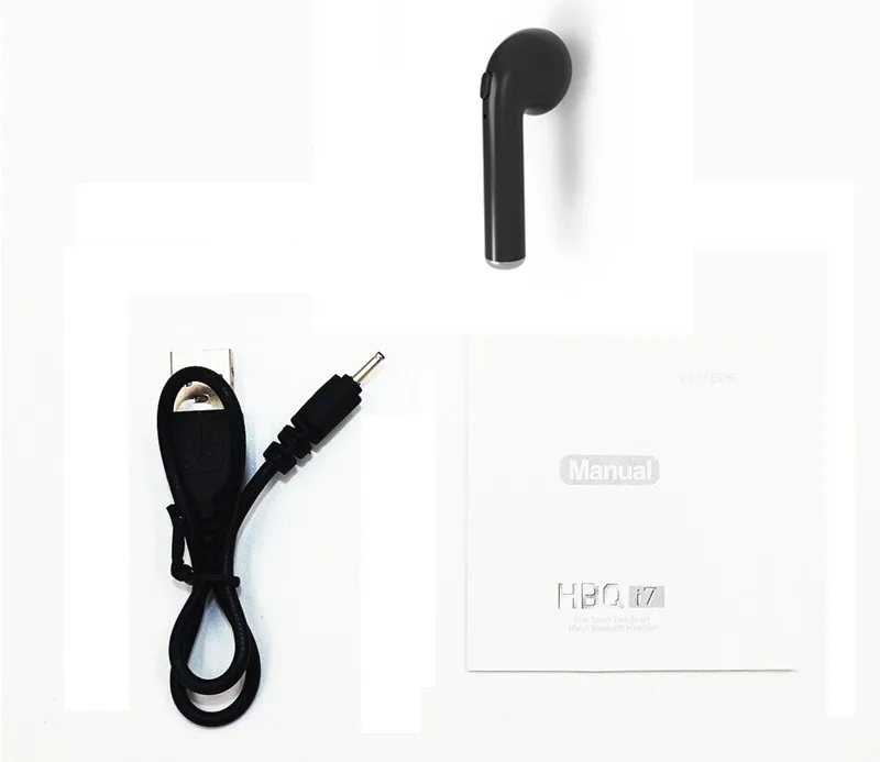 Универсальные беспроводные наушники Bluetooth 5,0, наушники i7s TWS, мини-наушники для телефона, iPhone, Xiaomi, LG, samsung S6, Note 7, 8, 9 plus - Цвет: right black ear