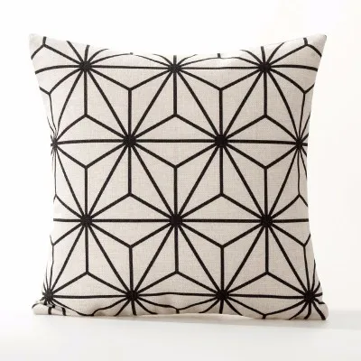 White & Black Pillow Cushion Cover Case