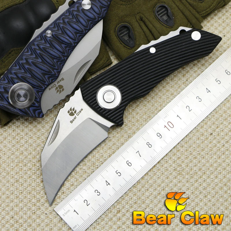 Bear claw Eagle 01 ball bearing folding knife D2 blade G10 + steel