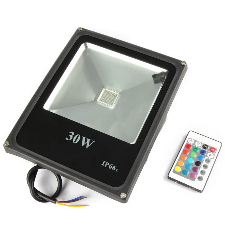 Holofotes à Prova Levou ao ar Mudando de Cor Luz de Inundação v + Controle 20 30 50 Levou d' Água Livre Luzes ac 85-265 Remoto 12x Led Rgb 10 w 5 Levou Holofotes à prova d' água Levou