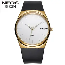 NEOS мужские часы ультратонкие Простые Модные модели для отдыха водонепроницаемые Молодежные спортивные часы, Лидер продаж