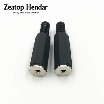 

100Pcs 2.5mm Stereo Plastic Female Inline Jack Socket Solder Welding Cable Connector