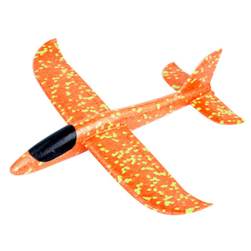 35 см ручной бросок Летающий планер самолет пены игрушки в виде самолетов Запуск наполнители пузырь модель самолета DIY интерактивные игрушки для детей - Цвет: Normal version 3