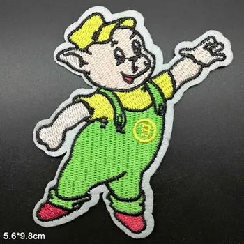 

Cartoon Colourful Pigs Iron On Embroidered Clothes Patches For Clothing Stickers Garment Wholesale