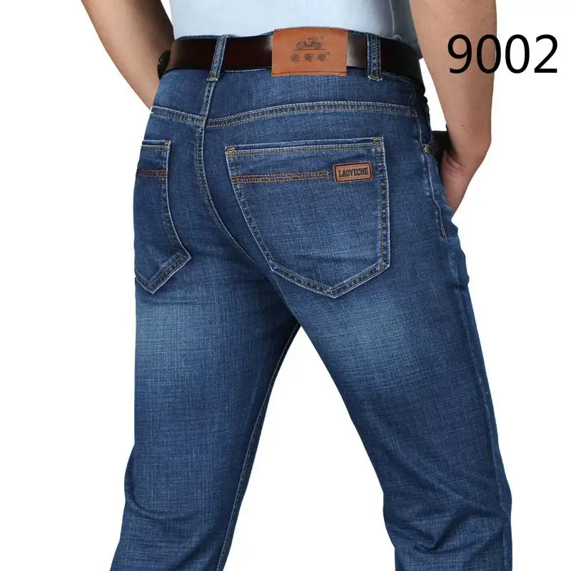 LAOYECHE бренд Новинка Весна Осень Европейский Американский стиль стрейч мужские джинсы Роскошные деловые джинсы Обычная посадка 9 цветов - Цвет: 9002
