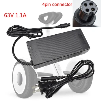 

AC adapter for xiaomi balance car charger 63V 1.1A 4pin 4 hole connector