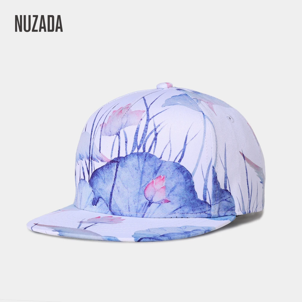 

Brand NUZADA Small Fresh Style 3D Printing Women Hip Hop Cap Exclusive Design Spring Summer Autumn