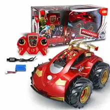 Disney Мстители Железный человек пульт дистанционного управления автомобиль зарядка внедорожный автомобиль амфибия детский пульт дистанционного управления игрушки для детей