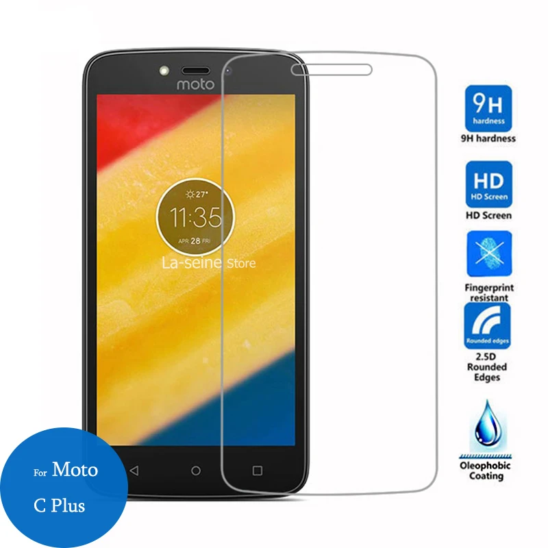 

2 pics Tempered Glass For Motorola Moto C Plus Screen Protector 9H Safety Protective Film On C XT1723 XT1750 XT1754 XT 1723 1750