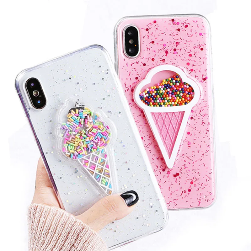 Чехол для Телефона iPhone 6 6s 7 8 Plus X XS 11 Pro Max с динамическими бусинами|Бамперы| |