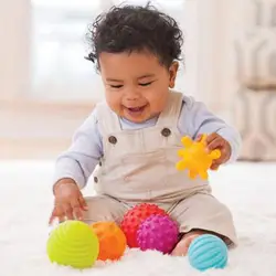 4 шт./компл. текстурой Multi мяч набор развивать ребенка тактильных ощущений игрушка Детские сенсорный ручной мяч игрушки Детские