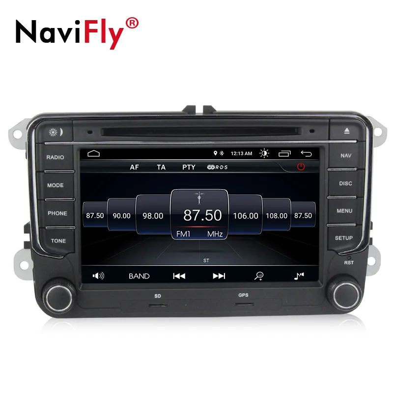 Discount Wholesale!Navifly android8.1 Car multimedia Player Navigation GPS DVD for VW/Volkswagen/Passat/POLO/GOLF/Skoda/Seat 3