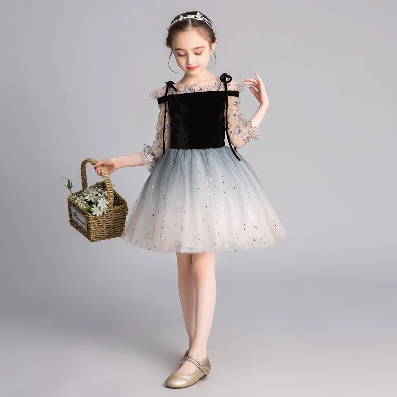 ombre flower girl dress