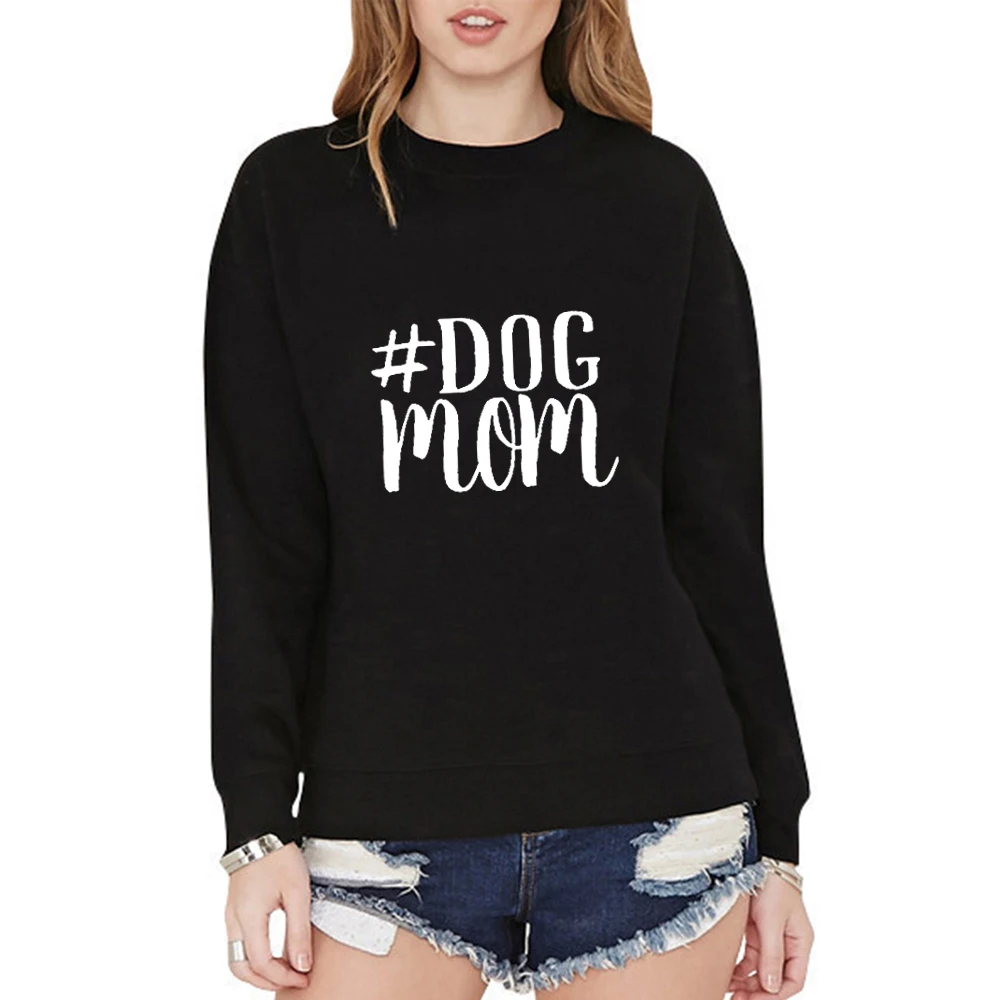 Drop Shipping Fall Winter Dog Mom Hoodies Women Kawaii Sweatshirt