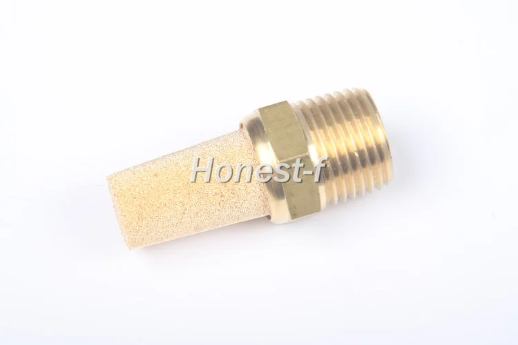 Brass Pneumatic Muffler Filter 1/4&quot Male NPT Noise Reduce Air Solenoid Valve Silencer Connector | Обустройство дома