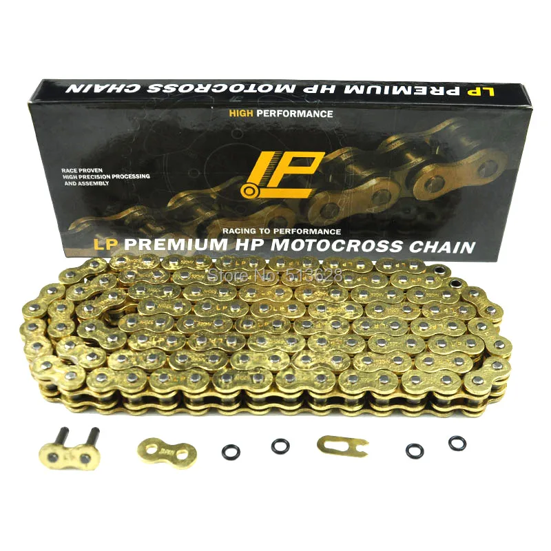 

520 Pitch 122 Link Heavy Duty O-ring Motorcycle Chain for Honda Yamaha Suzuki Kawasaki KTM BMW Hyosung Motorbikes Dirt Bike ATV