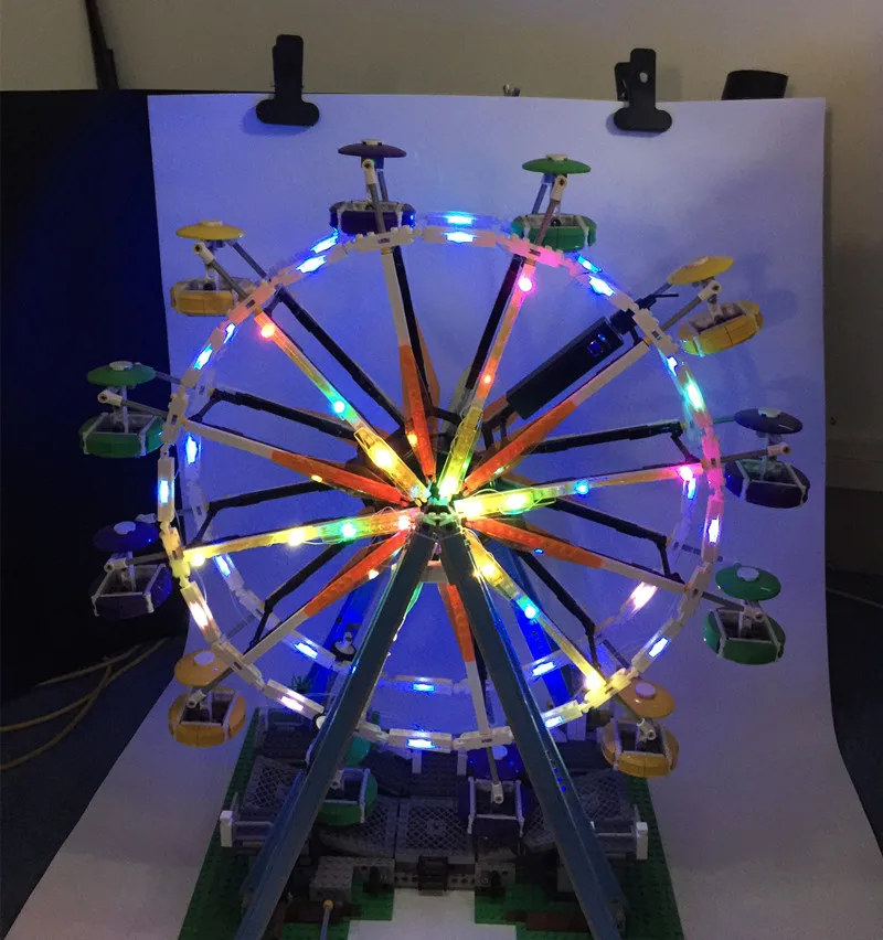 

LED light up kit for for lego 10247 City Street Ferris Wheel Model Building Blocks Compatible with 15012(only light included)