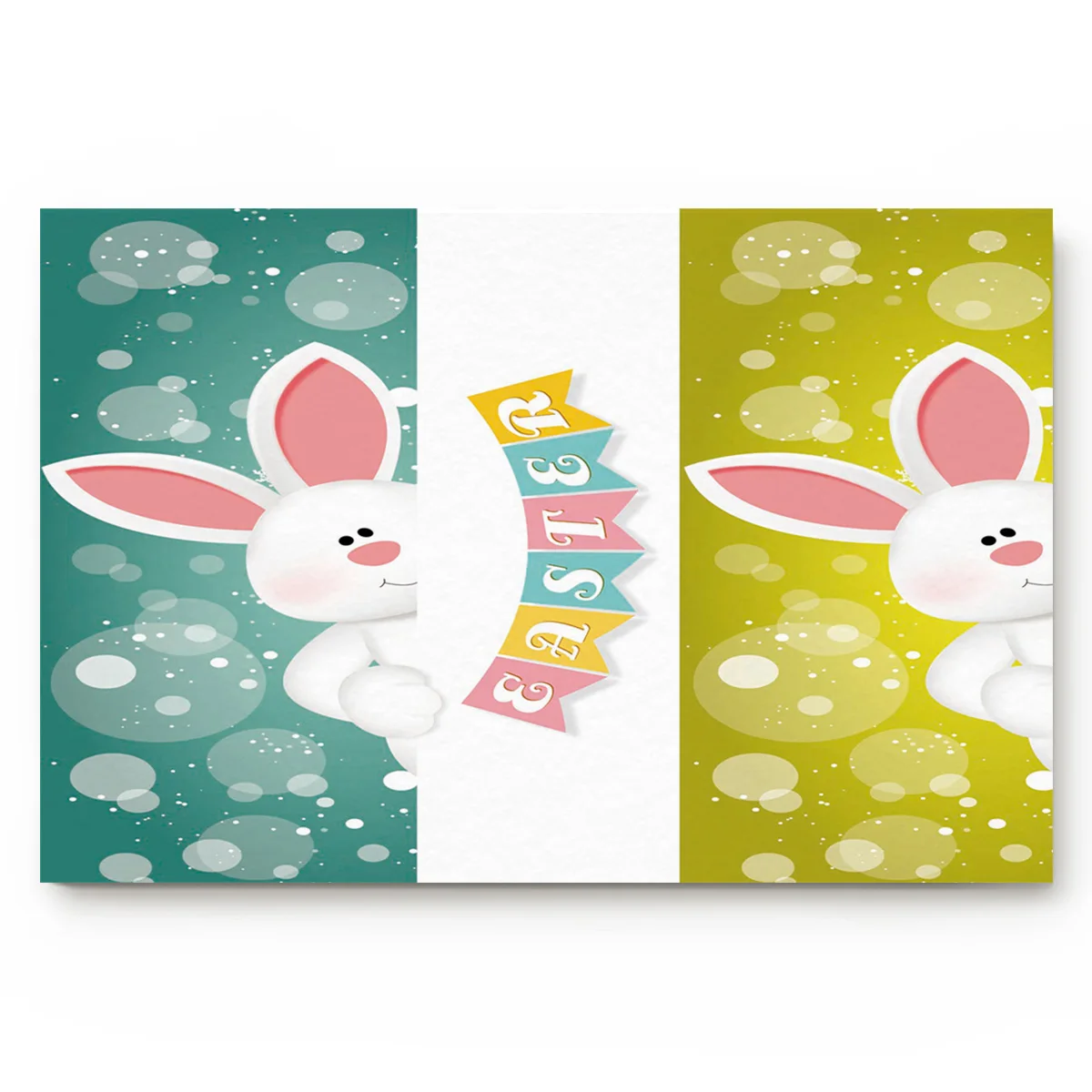 Easter Cartoon Rabbits Doormats For Entrance Way Dirt Debris Mud Trapper Boot Shoes Scraper Bath Shower Tub Accessory Sets Area | Дом и сад