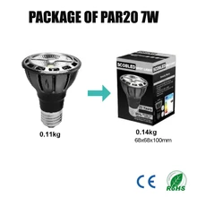 12 шт./лот Par20 светодиодный затемнения 7 W 110 V 230 V 240 V зонтик лампада светодиодный Par20 COB светодиодный энергосберегающий 80 90Ra 2700 K 3000 K 4000 K 5500 K