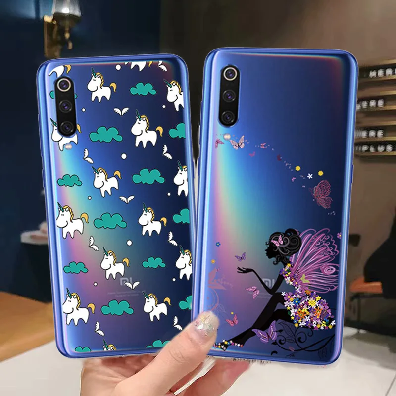 Прозрачный мягкий гелевый ТПУ чехол с рисунком для Xiaomi Mi 9 Mix 2 S Max 3 8 Lite 8se F1 A1 A2