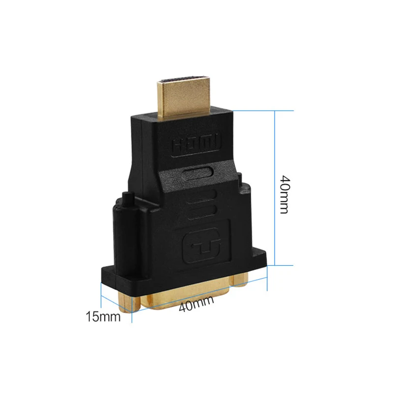 DVI-HDMI конвертер DVI 24+ 5 Male-HDMI Женский конвертер для HDTV ЖК дисплея компьютера dvd-проектор PS3 PS4 tv BOX