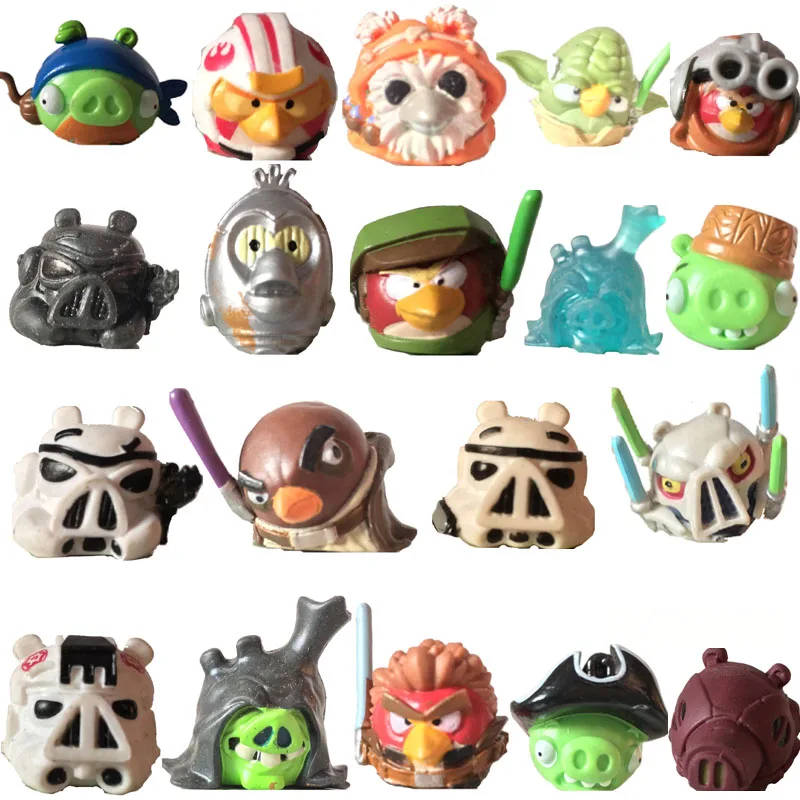 10pcs/lot Star Wars anime small star birds Battle Fight PVC toys action figure toy Star Wars toys for children gift