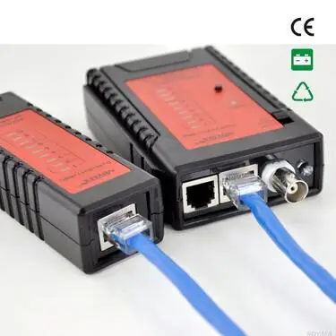 NOYAFA NF-468BL RJ11 RJ45 BNC коаксиальный кабельный тестер для беспроводной связи со светодиодной подсветкой