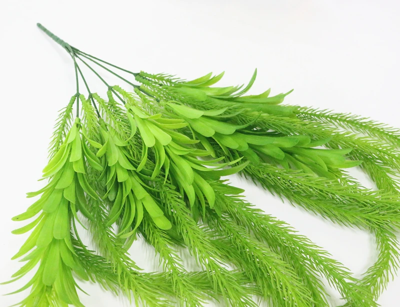 JAROWN Artificial Dragon Grass Green Plants Simulation Plastic Pine Needles Small Hanging Vine For Wedding Decoration Home Decor Flower (16)