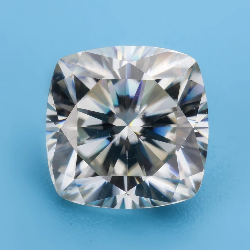 

Near White GH Color 6.5*6.5mm Cushion Cut Moissanites Loose Gems Stones for Jewelry Making More Sparkles Than Diamonds