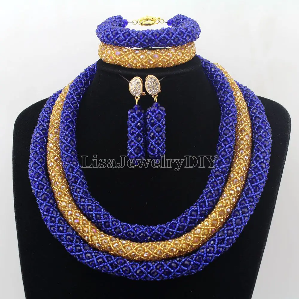 

Exclusive Statement Necklace African Beads Jewelry Sets Handmade Wedding Jewelry Set Womens Jewellery Set HD7377