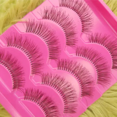 

5 Pairs Makeup Handmade Messy Natural Cross False Eyelashes Perfect Eye Lashes Beauty Make Up Accessory