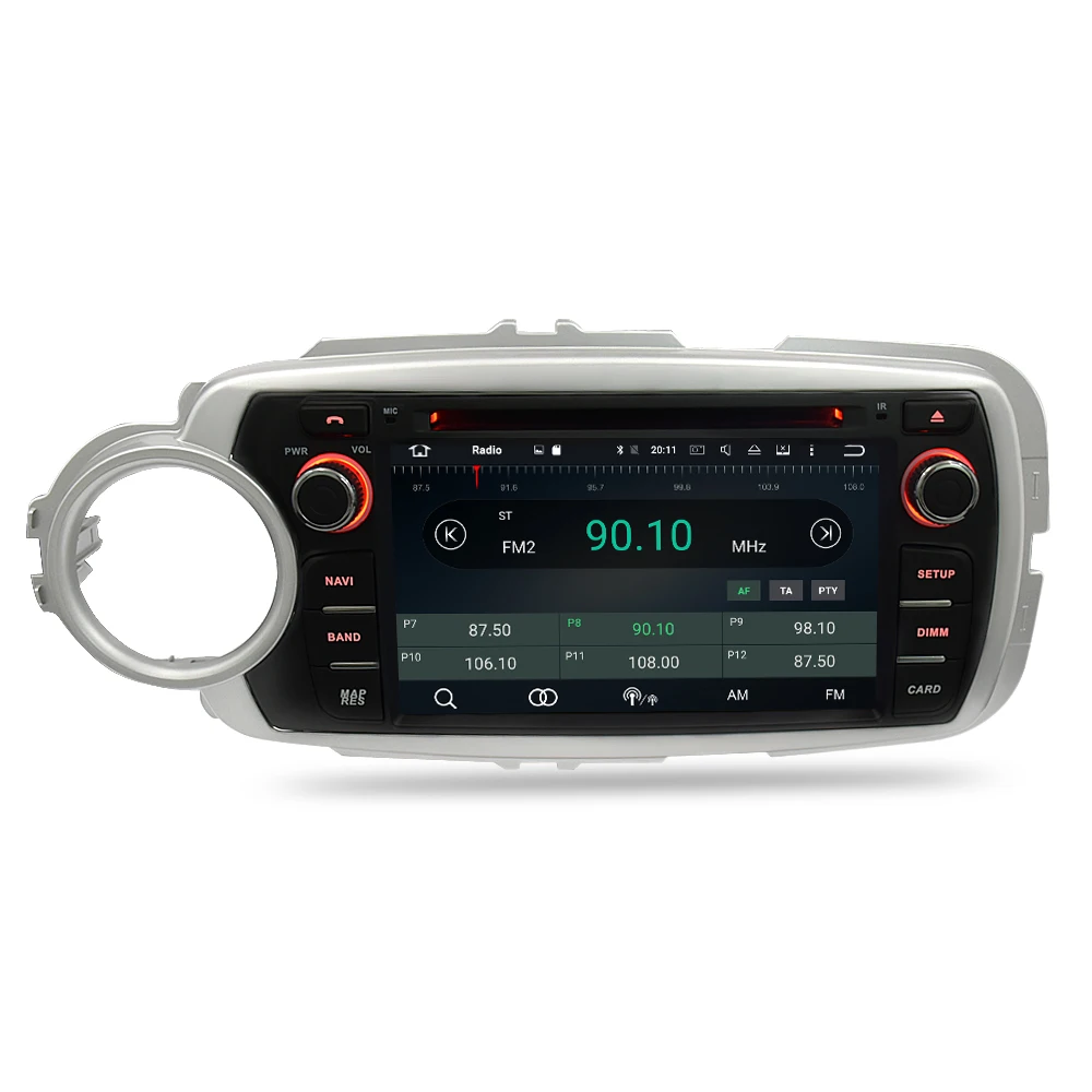 Best Android 9.0 Car Radio GPS Navigation Multimedia Player For Toyota Yaris 2012-2017 Auto Stereo Audio DVD WIFI Bluetooth Headunit 5