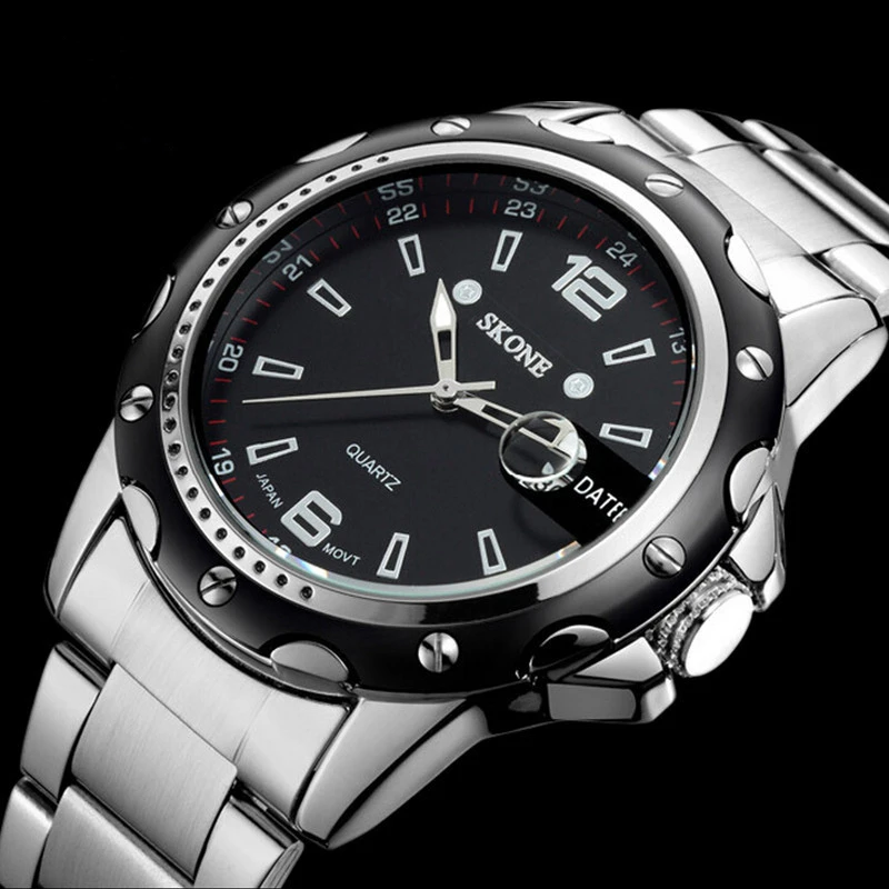 Relojes Brand Original Watch Men Fashion Sports Watch Stainless Steel Quartz Wristwatch dive 30m Casual clock