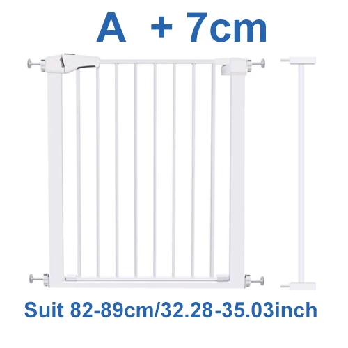 Защитные ворота для детей, защитные двери для детей, забор для двери, забор для лестницы, изолирующий забор для собак, защита для детей, защита для малышей - Цвет: Gate and 7cm