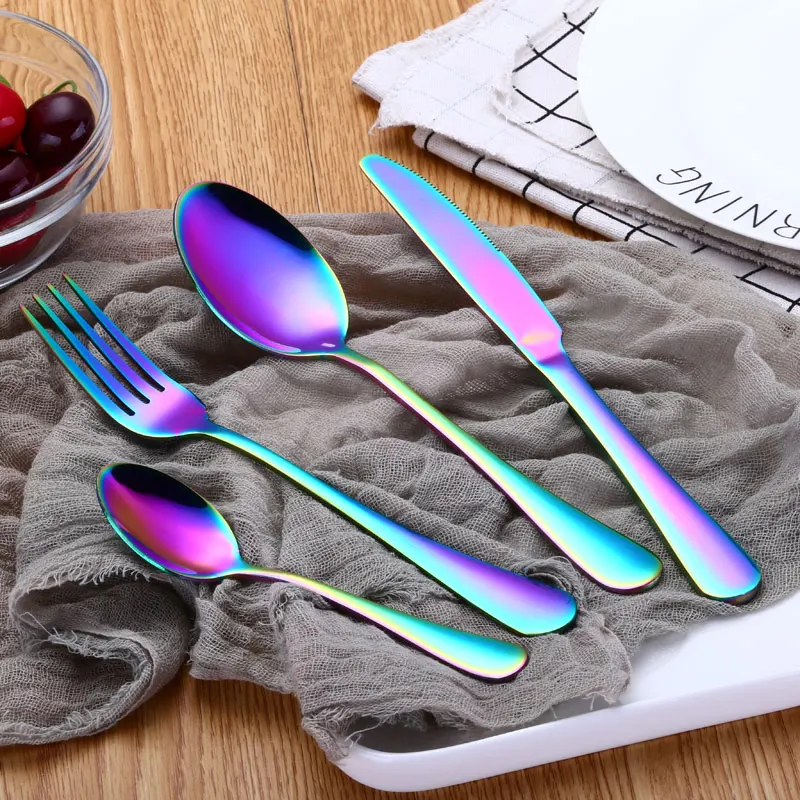 Rainbow flatware set  (1)