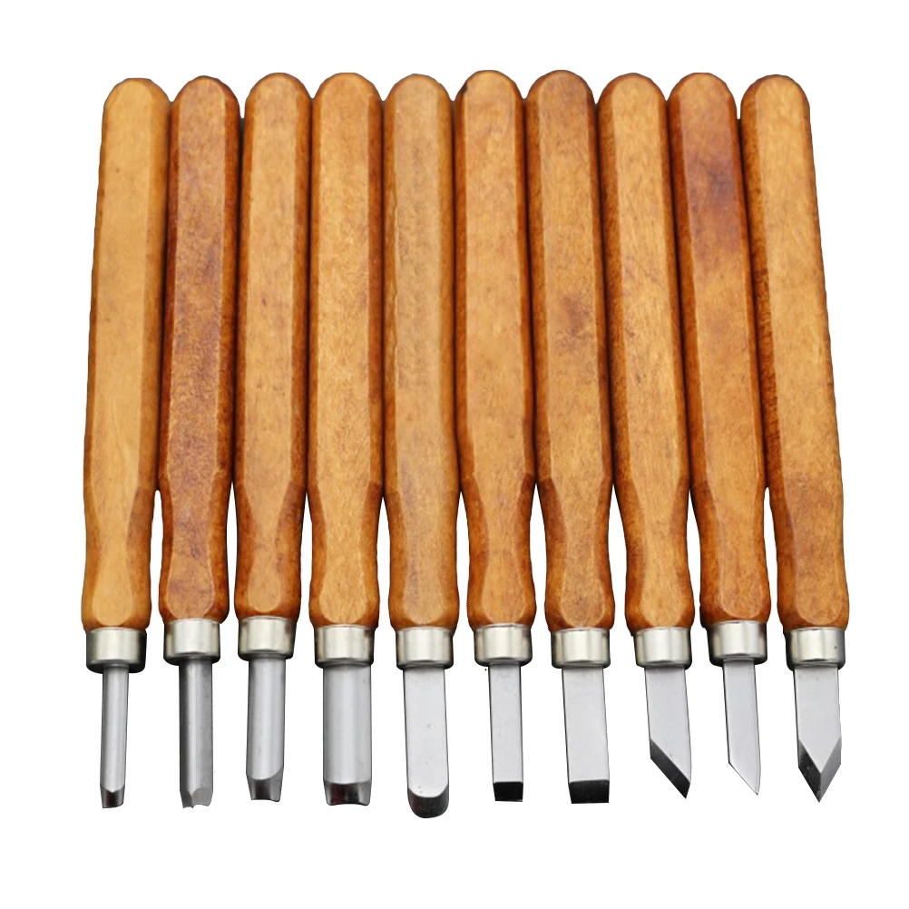 

Pack of 10 DIY Cutting Wood Carving Sharp Tools Scalpel Knife Sculpture Engraving Fruit Craft Food Knife Cutter Wood Handle