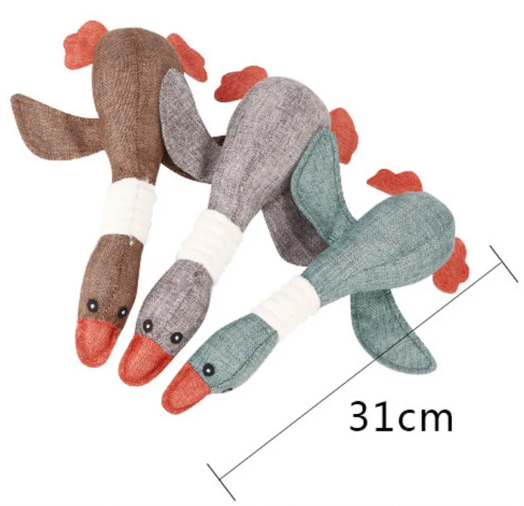 ANSINPARK lovely cat cat dog dog chew toy animal toy stuffed animal squirrel bite cloth fabric cartoon wild goose squeak toy j66