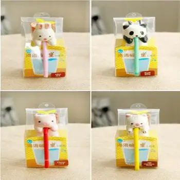 

10pcs 2018 New Peropon Auto Bottle chuppon Toy 12cm Animal panda pig