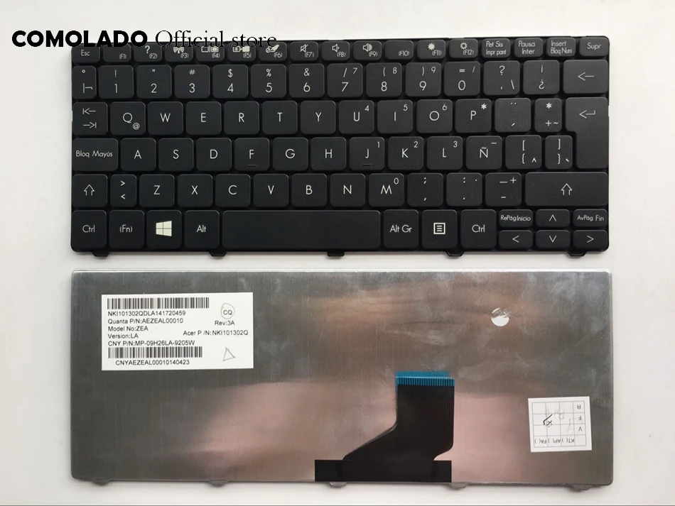 LA латинская клавиатура для Acer Aspire One D255 D255E D257 AOD257 D260 D270 521 522 532 532H 533 AO521 AO533 NAV50