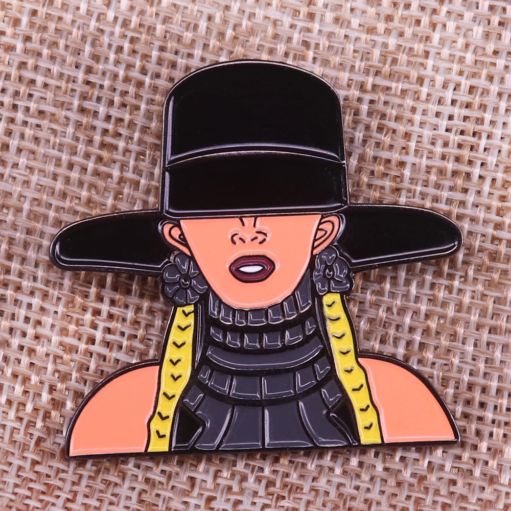 

Beyonce Enamel Pin Badge Brooch Women Beyonce Slay Buffy the Vampire Slayer Wear her on your caps jackets shirts and bags