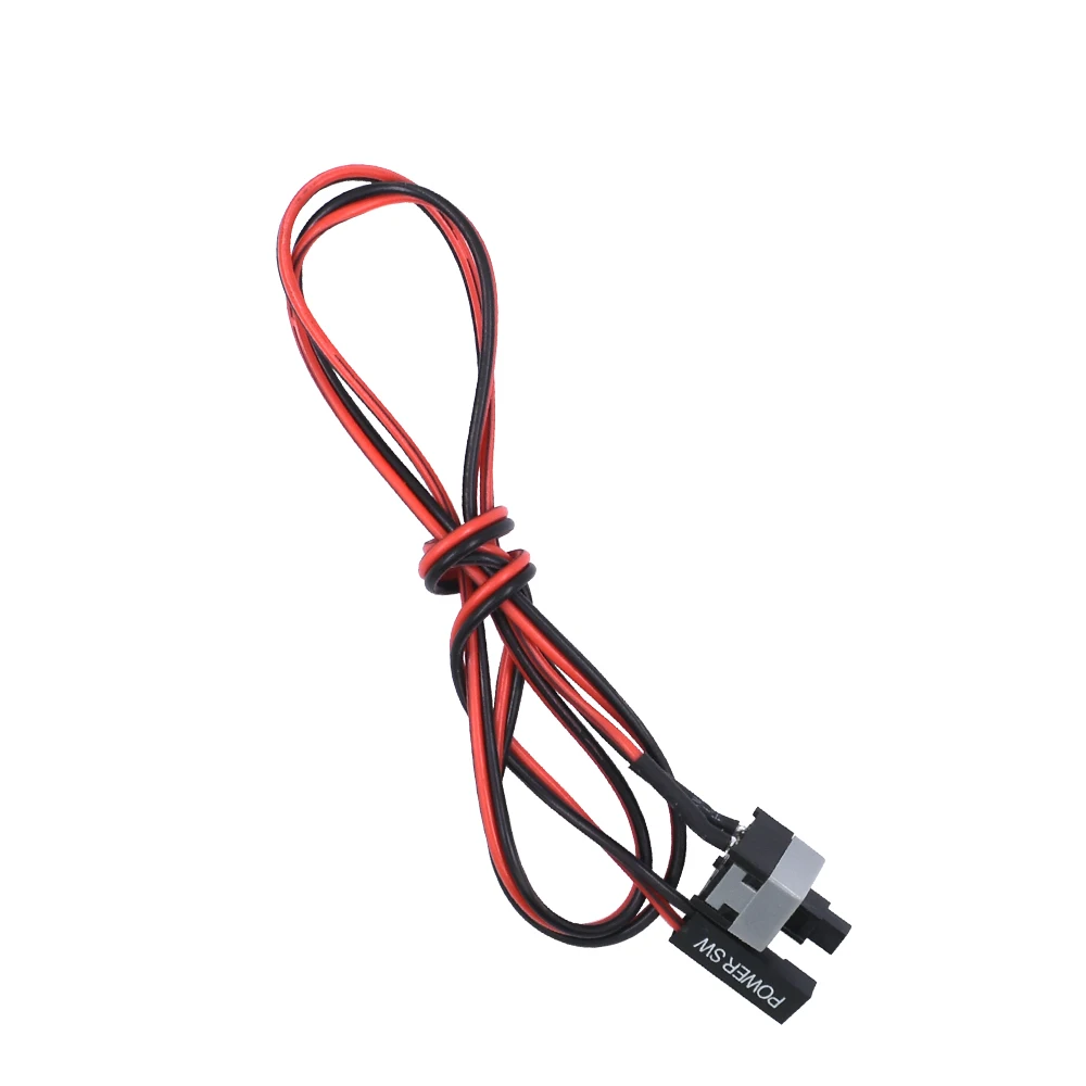 TISIRIC 10pcs 50cm Host Motherboard Computer PC power Switch button SW On/OFF Cable Reset Adapter Cord For BTC Mining Miner