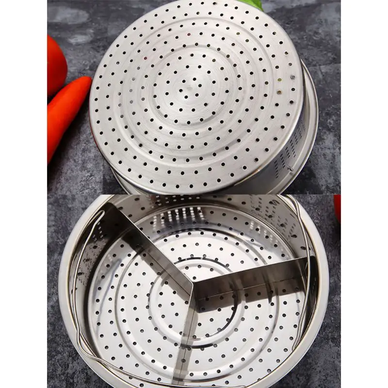 

Steamer Basket Rack Set for Instant Pot Accessories 304 Stainless Steel Streaming Rack Steamer Basket Pressure Cooker with Remov