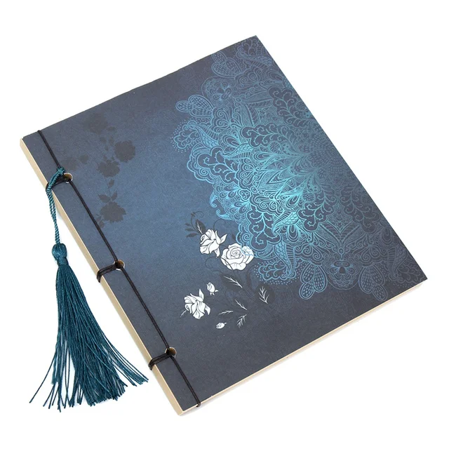 kicute chinese vintage style blank kraft notebook paper stationery