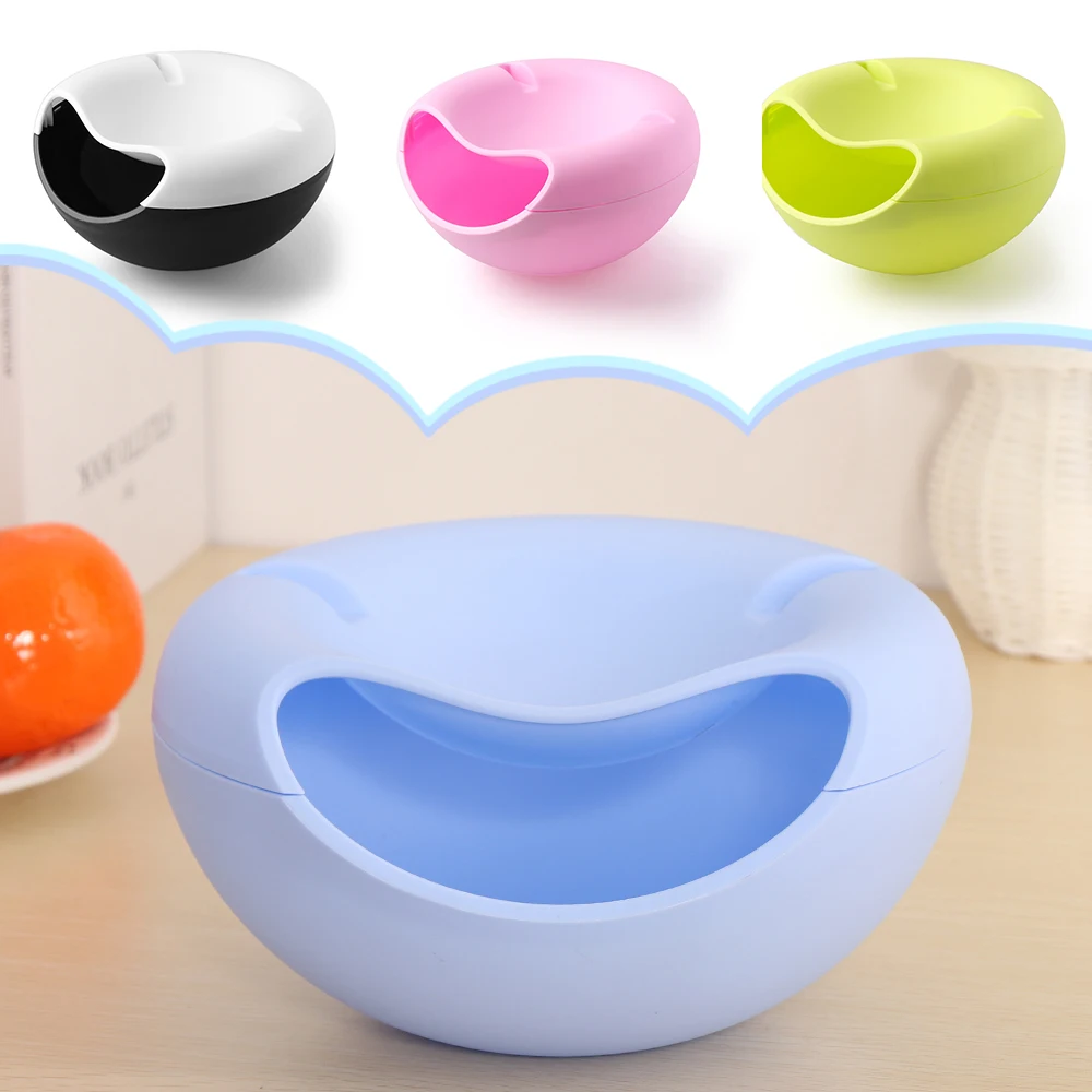 1PC-New-Multifunctional-Plastic-Fruit-Dish-Snacks-Nut-Melon-Seeds-Bowl-Double-Layer-Candy-Plate-Peels (2)